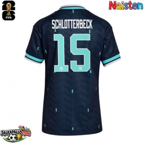 Saksa Nico Schlotterbeck #15 Vieraspaita Naisten MM-kisat 2026 Lyhythihainen